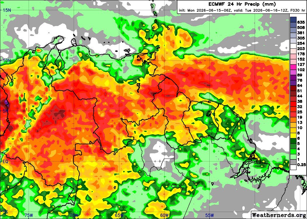 part1962's tweet photo. Alta inestabilidad con lluvias generalizadas en el occidente, región andina, llanos occidentales y el sur del país. Asimismo, un marcado eje húmedo atlántico ingresa por el extremo nororiente (Delta y Sucre). En contraste, la franja norte-central y Falcón registrarán tiempo seco. https://t.co/OjZMFpcoUl