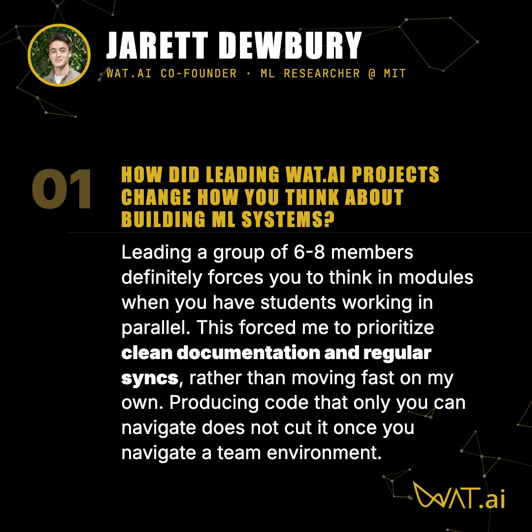 uwwatai's tweet photo. Co-founding https://t.co/RWC5ofiRuU to conducting ML research at MIT! 🤯

His advice? Don’t wait until you feel "ready." Build tangible projects, get comfortable with not knowing everything, and learn by doing the messy work. https://t.co/GjokxDpbQy