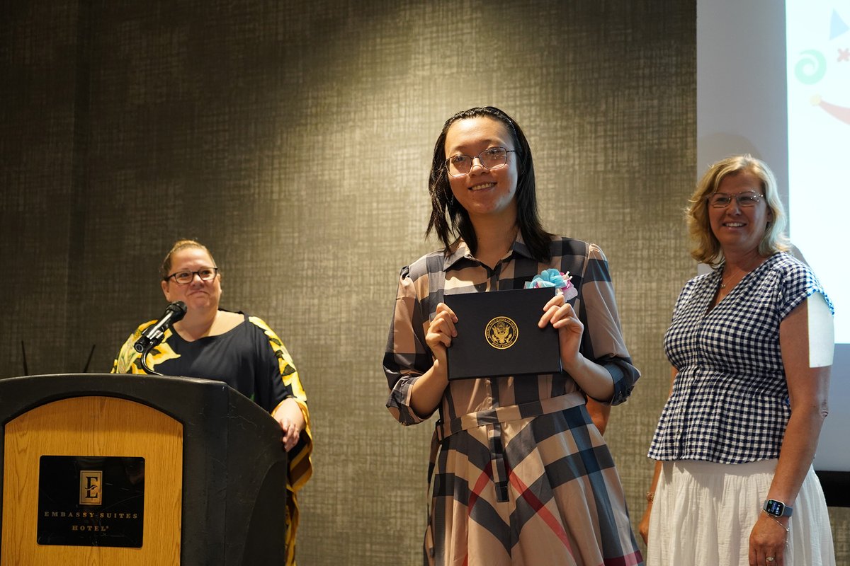 bps271's tweet photo. Congratulations to the six students who received diplomas at the Project SEARCH Completion Ceremony this month. This Bloomington Transition Center special education program helps young people learn employment skills by working as interns at the Embassy Suites Airport. https://t.co/87nMTcOxbj