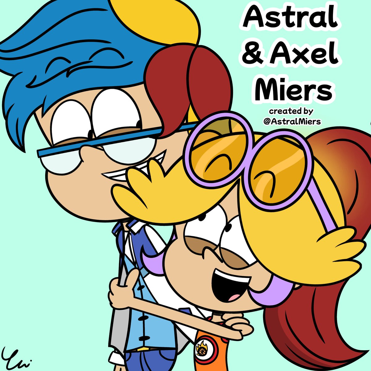 AstralMiers's tweet photo. 😁Big thanks to @Andrew1057356 for this drawing of my OC siblings Astral &amp; Axel. 

#TheLoudHouse #OriginalCharacters #TLHOC https://t.co/WftrEpf0Hg