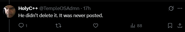 juggvnv's tweet photo. @TempleOSAdmn @KimJongBundy @frankgrimesRIP Just admit you're wrong and retarded. You yourself said that it was never even posted on his account. https://t.co/qldPHYhAU9