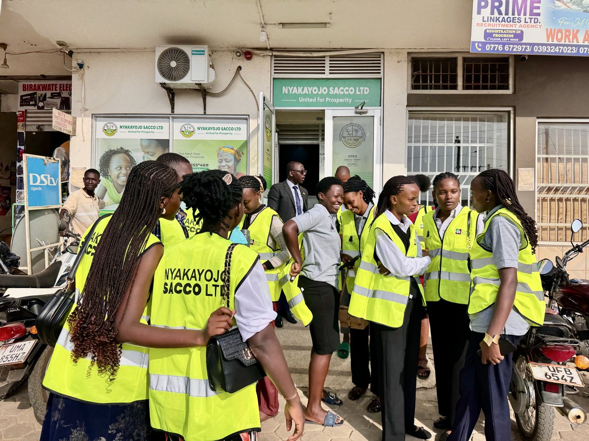 Nyakayojosacco's tweet photo. Sharing our Impact!
Our role is to impact the lives of thousands of people who believe in our model of work. We exist to serve members and communities through practical support, not just financial services.

Investing in youth:
We believe a sustainable workforce begins with equipping young people with the right life skills. By empowering them early, we prepare them to excel and achieve their future dreams with confidence and discipline.

Field work experience:
Today we took a section of our intern students for field work. This gave them hands-on technical skills in business operations. Learning what we do and how we do it is what we’re passionate about enabling, so they can perform better and understand real-world finance.

From the field, our interns interacted directly with business communities. That interaction built practical experience beyond the classroom and showed them how cooperative values translate into service, trust, and relationships on the ground.

Culture + gratitude
As part of best practice, we started the day with a debrief meeting to orient them on expectations. That culture cements teamwork and purpose from the start. As a cooperative, we’re grateful to give back through our internship program, contributing to sustainable education and building the leaders our community needs.

#NyakayojoSACCO2026  #FinancialLiteracy