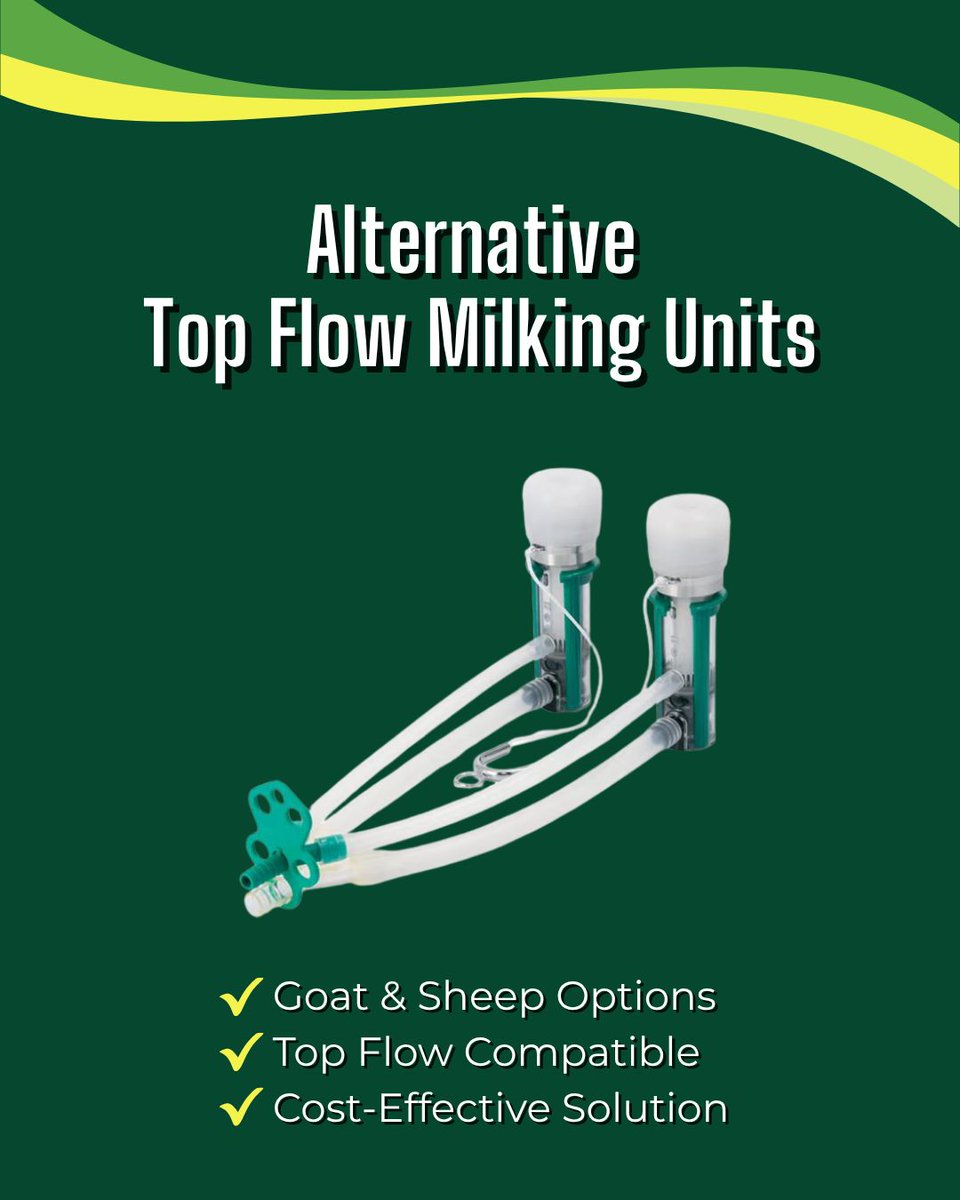 GreenoakNA's tweet photo. Alternative Top Flow Milking Units &amp; Wash Jetter Trays for goat and sheep parlours.

✔ Alternative &amp; GEA Top Flow compatible
✔ Goat &amp; sheep options
✔ Designed to work together 

Learn more:
https://t.co/vxsTprmcbl

#GoatFarming #SheepFarming #DairyEquipment #DairyFarming https://t.co/d53dYhjshY