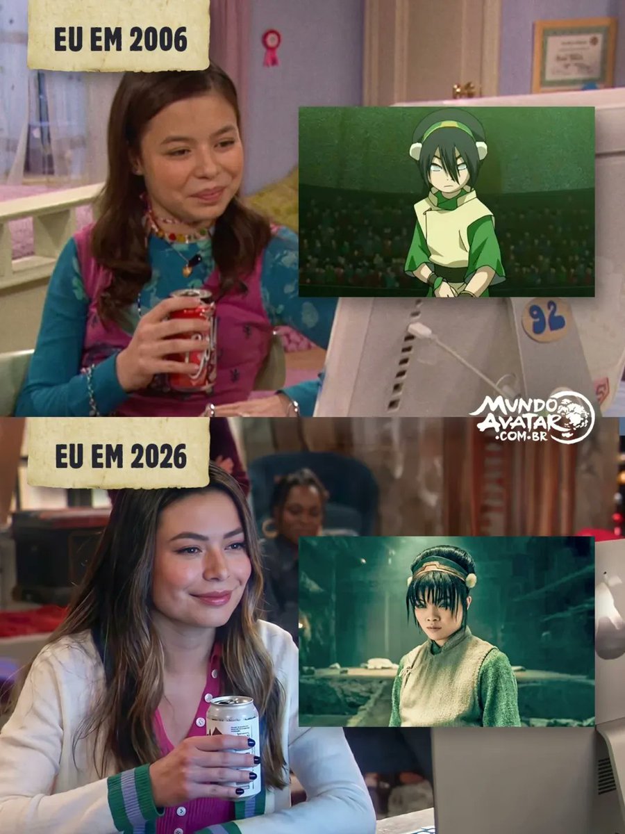 mundoavatar's tweet photo. Aquela sensação de "abaixa que lá vem pedrada" 🪨 Comenta sua fala favorita da Toph!

Em 2️⃣0️⃣0️⃣6️⃣: Assistindo a animação "Avatar: A Lenda de Aang"

Em 2️⃣0️⃣2️⃣6️⃣: Assistindo o live-action da @netflixbrasil "Avatar: O Último Mestre do Ar" https://t.co/rFl3QPiDs8