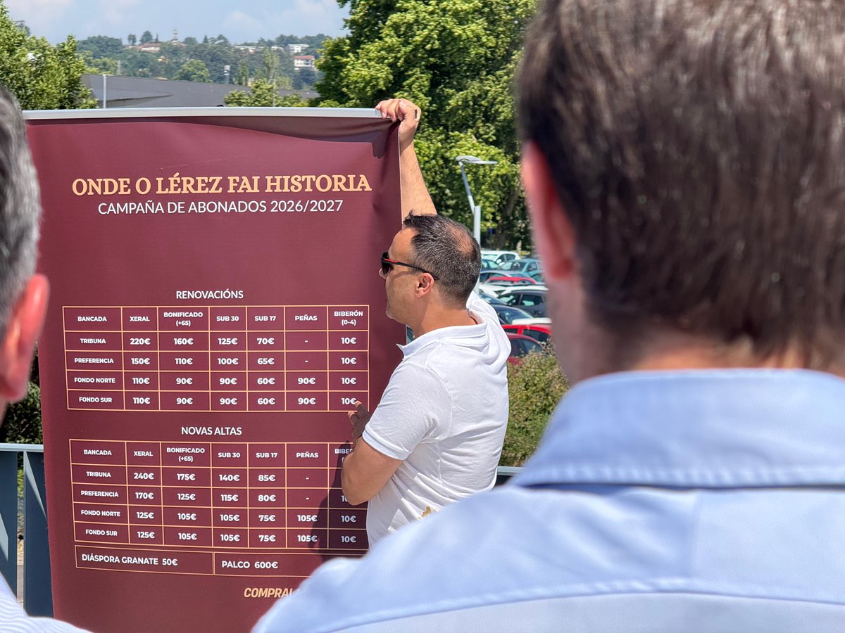 RafaDominguezPo's tweet photo. A unión e o orgullo que nos deixou a pasada tempada do @PontevedraCFSAD fan que xa pensemos na seguinte. Hoxe acompañamos ao club na presentación da campaña de abonados 26/27.

Desde a @depo_es seguiremos apoiándoos co convenio de 160.000€ anuais

#HaiQueRoelo ♥️ https://t.co/6gTgRk7t8H