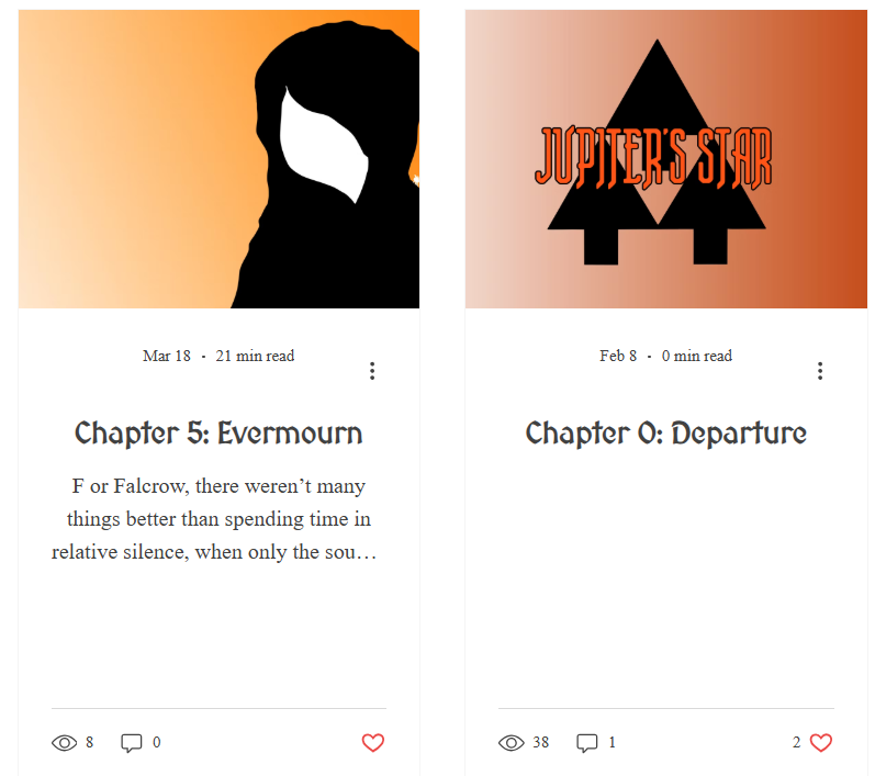 OculusKilltime's tweet photo. It's been a while but there's also Chapter 5 of Fargoh up and the Chapter 0 for Jupiter's Star. Old ass announcement but also timely as I keep working on the rest. https://t.co/1gmkSlnY7S