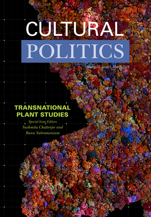 clabblurb's tweet photo. c-lab
Happy to share Laura Cinti’s research article, "A Cycad Without a Forest", now published in Cultural Politics @DukePress.
#PlantStudies #CulturalPolitics #Conservation #Extinction #EncephalartosWoodii #Cycad
Link: https://t.co/Lial5lCbUV https://t.co/XfJ7hgMW67