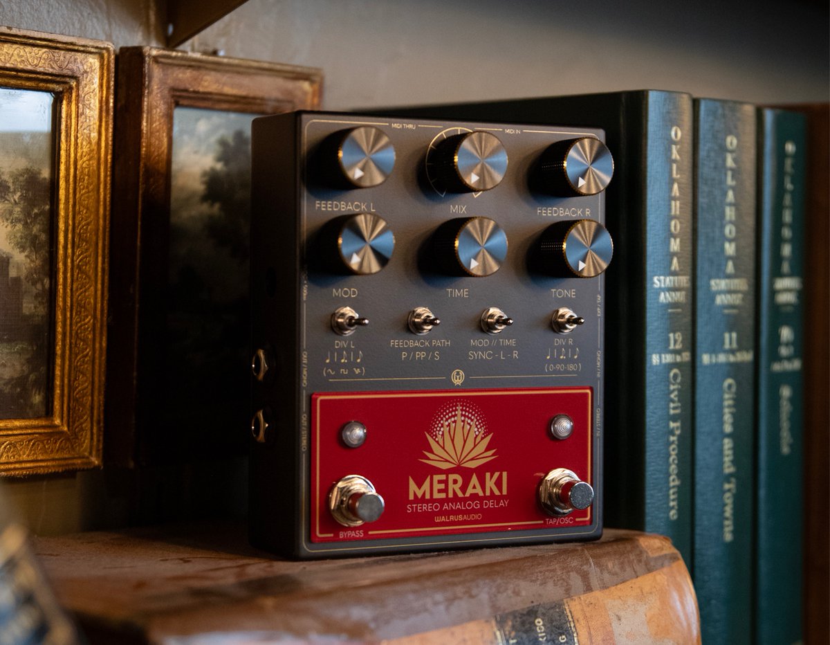 WalrusAudio's tweet photo. 🦋 The Monarch Series 🦋

Our highest tier of pedal design, built for players seeking premium tone, advanced features, and uncompromising craftsmanship.

•️ Mantle Analog Bass Preamp DI
• Meraki Analog Stereo Delay
• Highpoint Analog Optical Compressor https://t.co/PEzJV7Bs9g