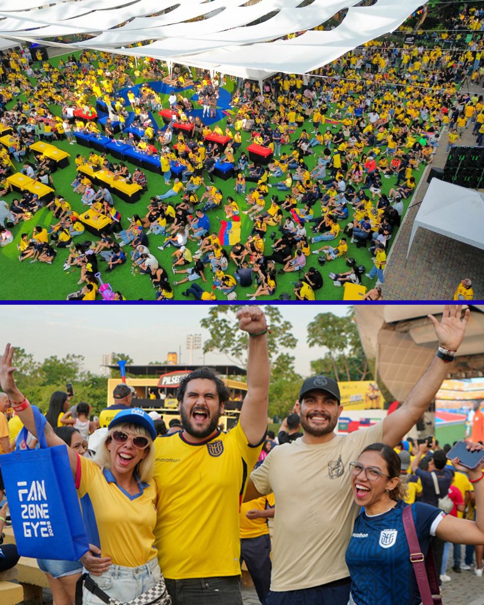 parquesgye's tweet photo. Una jornada que quedará en la memoria de todos. 
 El Parque Samanes y Plaza Guayarte se llenaron de vida, emoción y orgullo durante el encuentro entre Ecuador y Costa de Marfil.

Miles de ciudadanos se reunieron para alentar y vibrar juntos, demostrando que somos un solo corazón.
#AsiSeHaceGuayaquil #CiudadDetodos #PlazaGuayarte
@alcaldiagye @taticoronelf