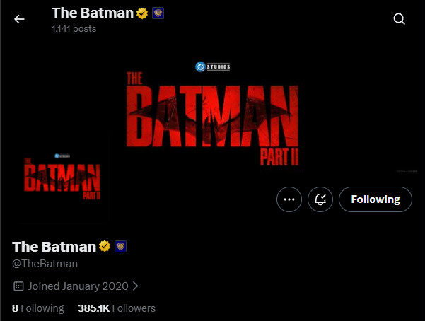 TheBatmanSagaNW's tweet photo. .@TheBatman has officially been rebranded to ‘THE BATMAN: PART 2’ https://t.co/liWJ279Cau