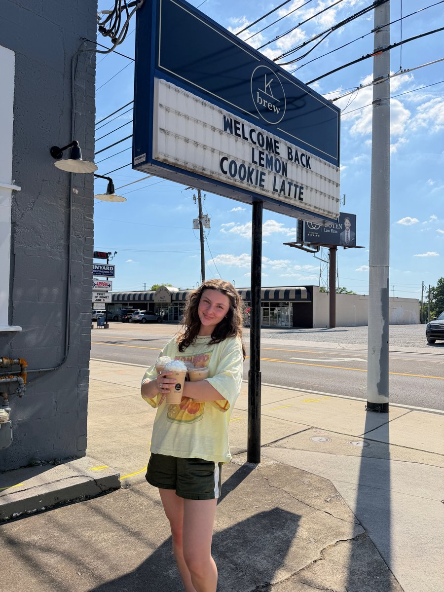 KnoxvilleBrew's tweet photo. Almost time to say goodbye. Our Lemon Cookie Latte only has a few weeks left on the menu, and we’re not ready for it to go.

New feature drinks are on the way, but this one will always have a special place in our hearts! 😭🍋 https://t.co/vu0EuoorFw