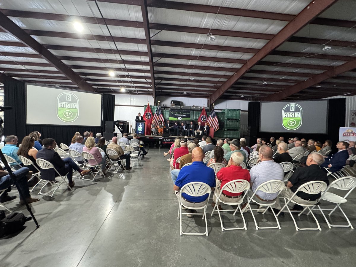 TNELECTRIC's tweet photo. We were proud to support the 6th Congressional District Forum today in Riddleton at Catesa Farms along with @TNFarmBureau and @TNChamber. We appreciate the candidates for coming out and for their desire to serve. https://t.co/TaY9wujYA7