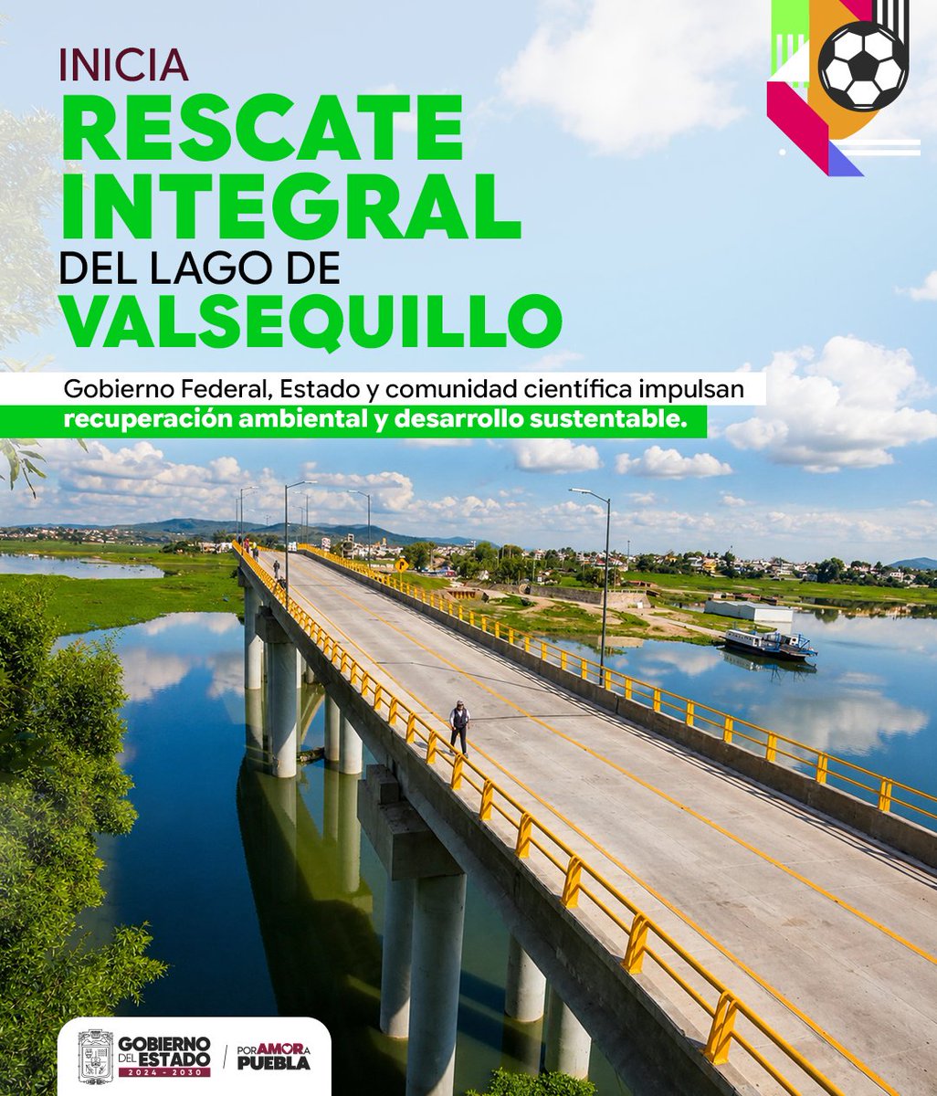 Gob_Puebla's tweet photo. Avanza el rescate integral del Lago de Valsequillo. 🌿💧

Con la suma del @GobiernoMX, el liderazgo del mandatario @armentapuebla_ y la comunidad científica, se fortalecen las acciones de recuperación ambiental de este importante espacio natural, lo que impulsa desarrollo sustentable y bienestar para las familias.

Mantenemos el compromiso de proteger nuestro entorno y trabajar por un futuro más limpio.

#PorAmorAPuebla