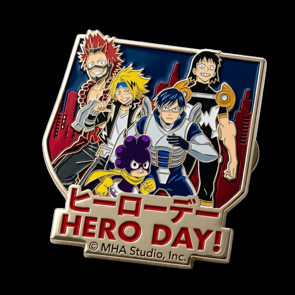 FWamerson's tweet photo. @heroaca_anime 🇯🇵 あなたの好きな『僕のヒーローアカデミア』のピンバッジは何ですか？

#僕のヒーローアカデミア 
#ヒロアカ 
#heroaca_a https://t.co/nIZnIsV0IV