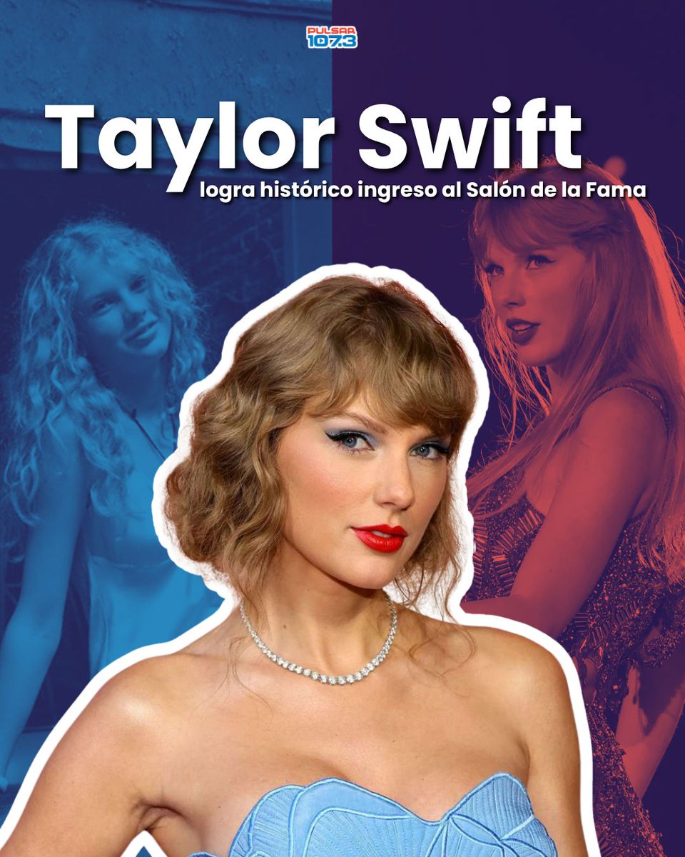 pulsar1073's tweet photo. Taylor Swift acaba de sumar otro logro gigante a su carrera. 🏆🎶 Ingresó al Salón de la Fama de los Compositores y, con apenas 36 años, se convirtió en la mujer más joven en recibir este reconocimiento.

¿Crees que es la compositora más importante de su generación? https://t.co/0DpTvPaUZ5