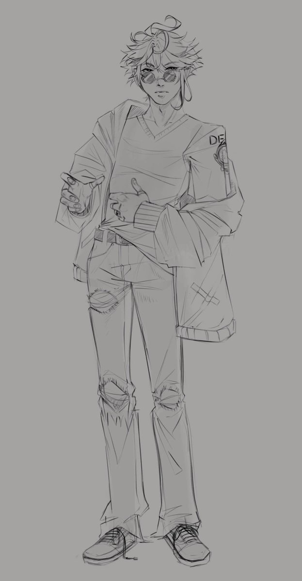 idealaiko's tweet photo. Some random Haitham sketches after a very... very... very... long week... 

Hopefully the Akademiya's best scribe brings some brighter days to this week 😌🌱 https://t.co/tE9yujmm4E