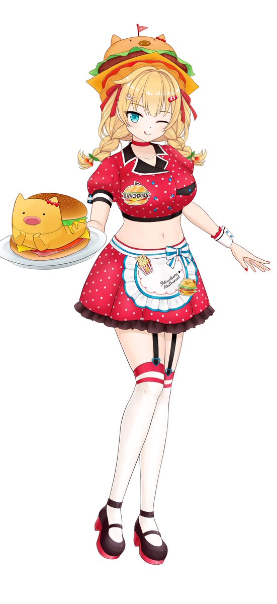 4rOtyoRGo83qBEG's tweet photo. フリルを描くことから逃れつつ、人体を描くことに少しだけ立ち向かうべく、はあちゃまダイナー衣装のイラストを描いてみた！
この衣装の髪型めっちゃ可愛いから好き！

#はあとart https://t.co/d3kok1j6hk