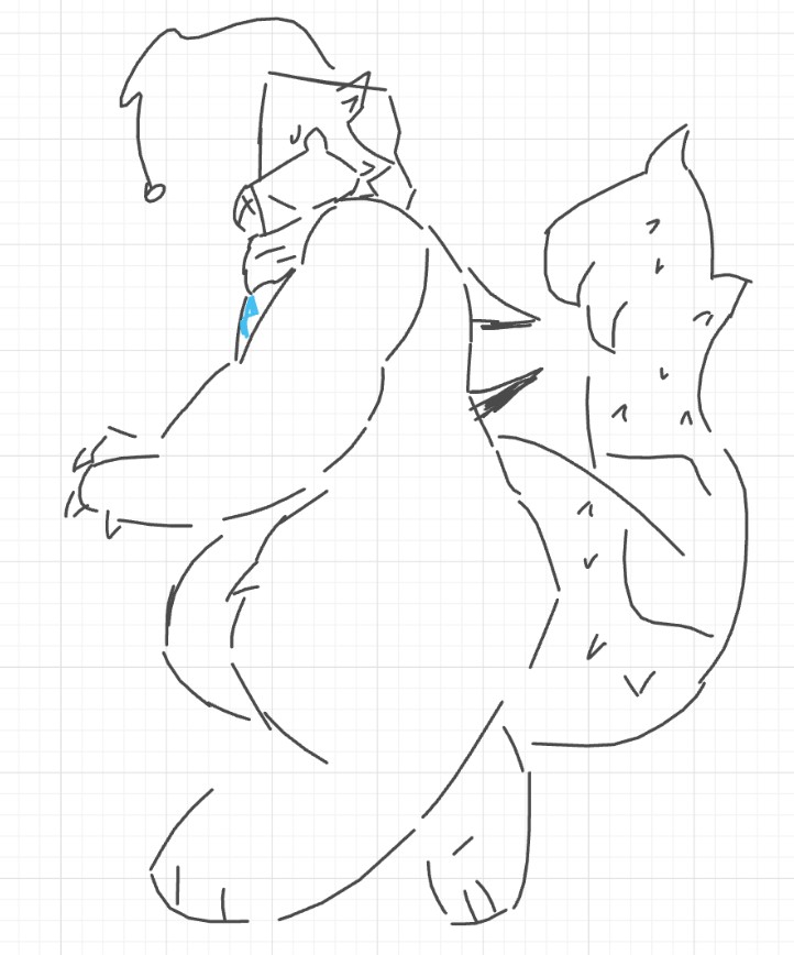Shellsnailing's tweet photo. (🍋) I've been working on vec a little and yes, yes she's naked in the first picture(nonsexual nudity) Since she's a demigod(just now telling y'all this) she has a form she cannot control at all due to her mother's genes, these are sketches https://t.co/YMjfhxNHAw