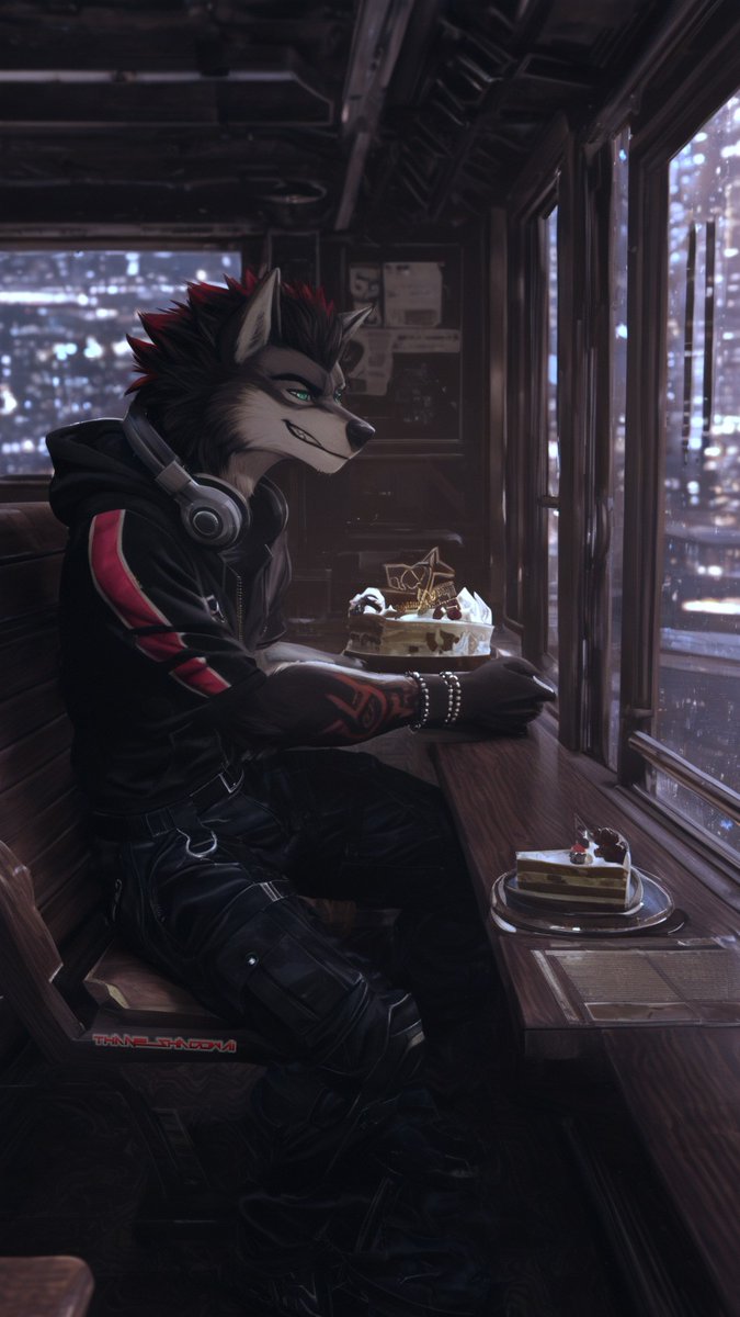 Thane_ShadowAI's tweet photo. Today is my birthday. Hope everyone has a safe and wonderful monday in the meantime. 
Would to see fan art of the boy too if possible 💚

Yes Thane got an upgrade. 
Big thank you to @MidnightJfox
#AIart #aiartfurry #furryai #aiartist #AIArtCommuity #Thane_ShadowAI https://t.co/iMTodwJUOu