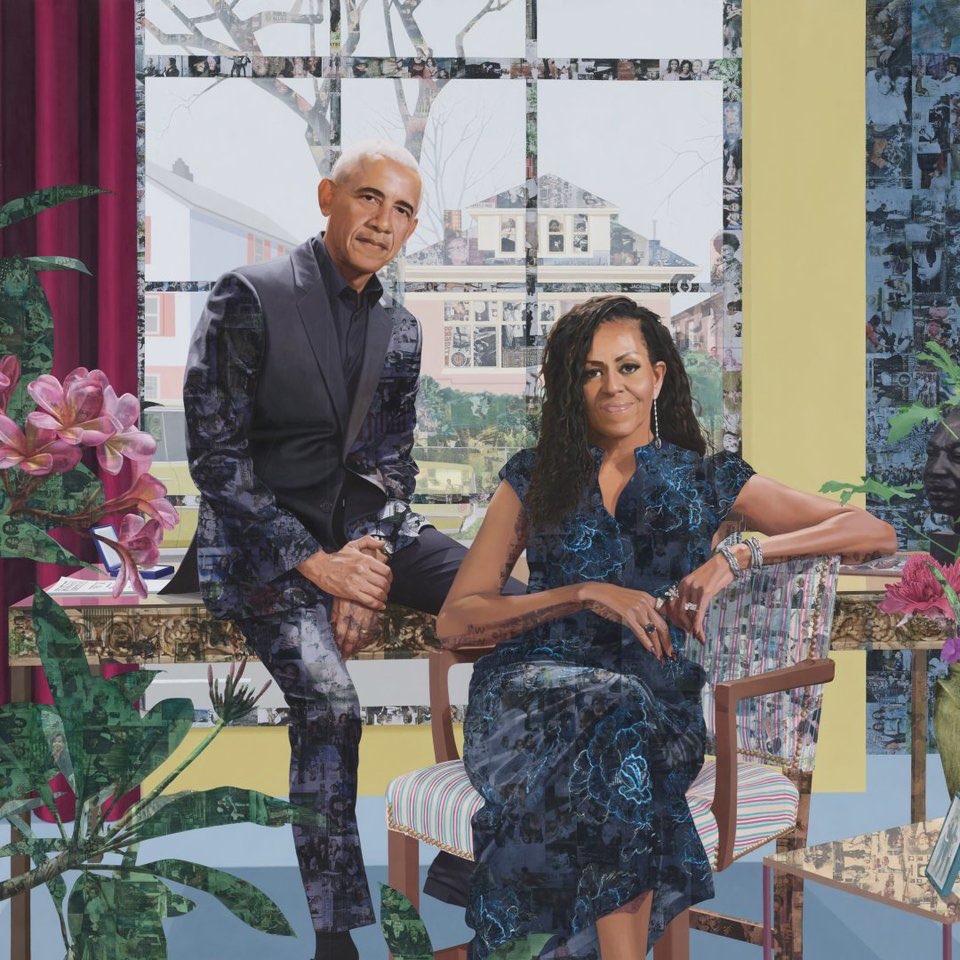 clockedby's tweet photo. Another Obama portrait, another appearance of his Rolex Cellini (quite possibly the most underrated dress watch in history) https://t.co/r86g2AlLKW