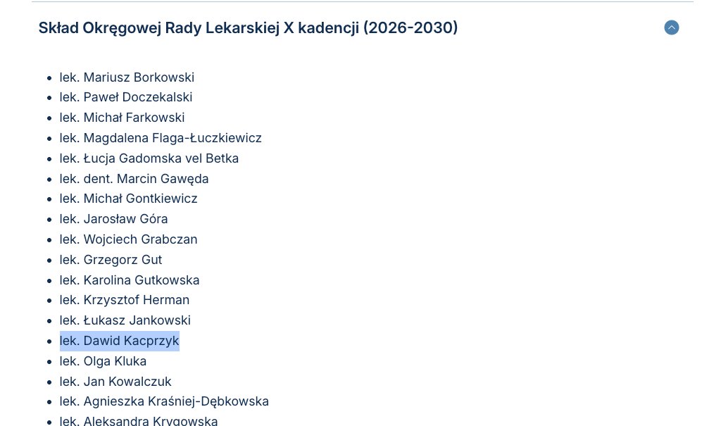 DariuszMatecki's tweet photo. A wiecie, że ten radny Koalicji Obywatelskiej jest w Okręgowej Radzie Lekarskiej? https://t.co/NvmKAQzYYd