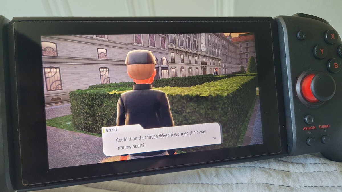 LonerofGaming's tweet photo. It's nice there's an option to let the man have the biiiiig weedle. 

Choices like this are nice, makes the experience more unique, you go big little guy, live your best life guardian of the garden! >v< https://t.co/yCaEzE4xWK