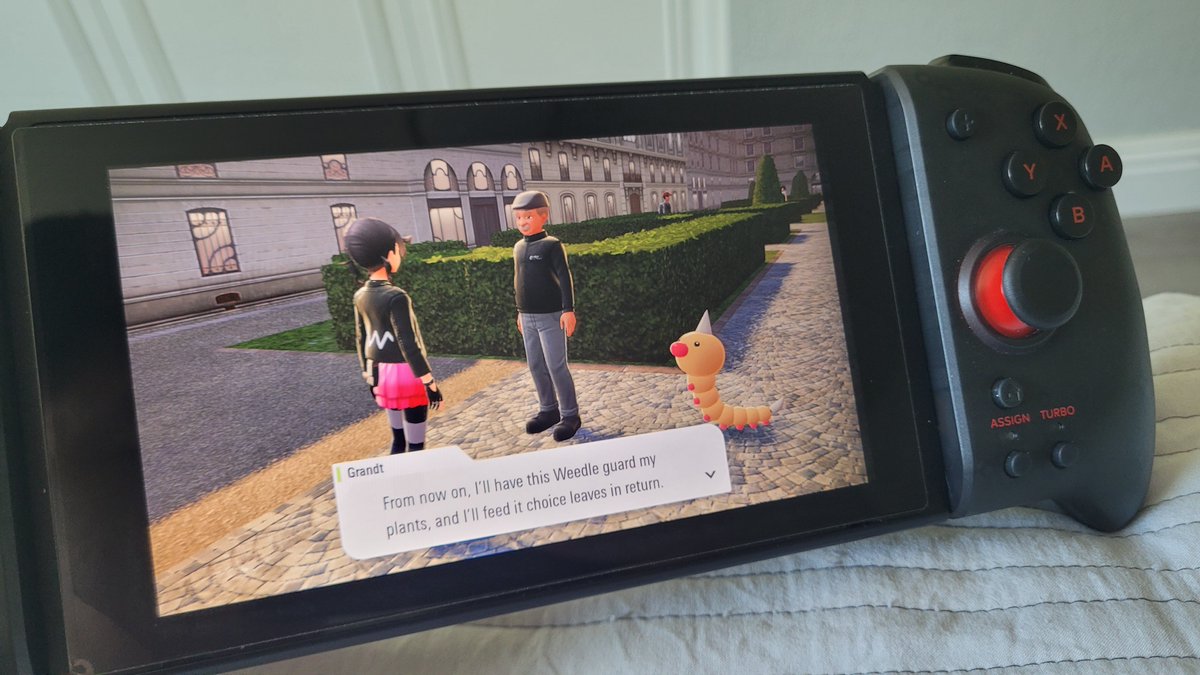 LonerofGaming's tweet photo. It's nice there's an option to let the man have the biiiiig weedle. 

Choices like this are nice, makes the experience more unique, you go big little guy, live your best life guardian of the garden! >v< https://t.co/yCaEzE4xWK