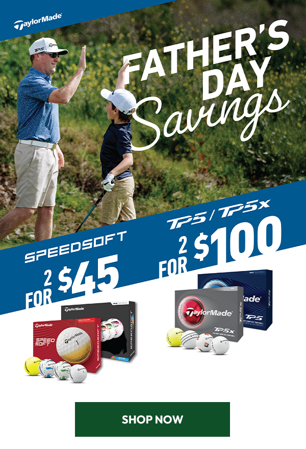 ProGolfDiscount's tweet photo. 🎁 Give Dad the gift he'll actually use this Father's Day.

⛳ SpeedSoft – 2 for $45
⛳ TP5 &amp; TP5x – 2 for $100
Because the best golf memories are made together. https://t.co/EXlmNYlMkM