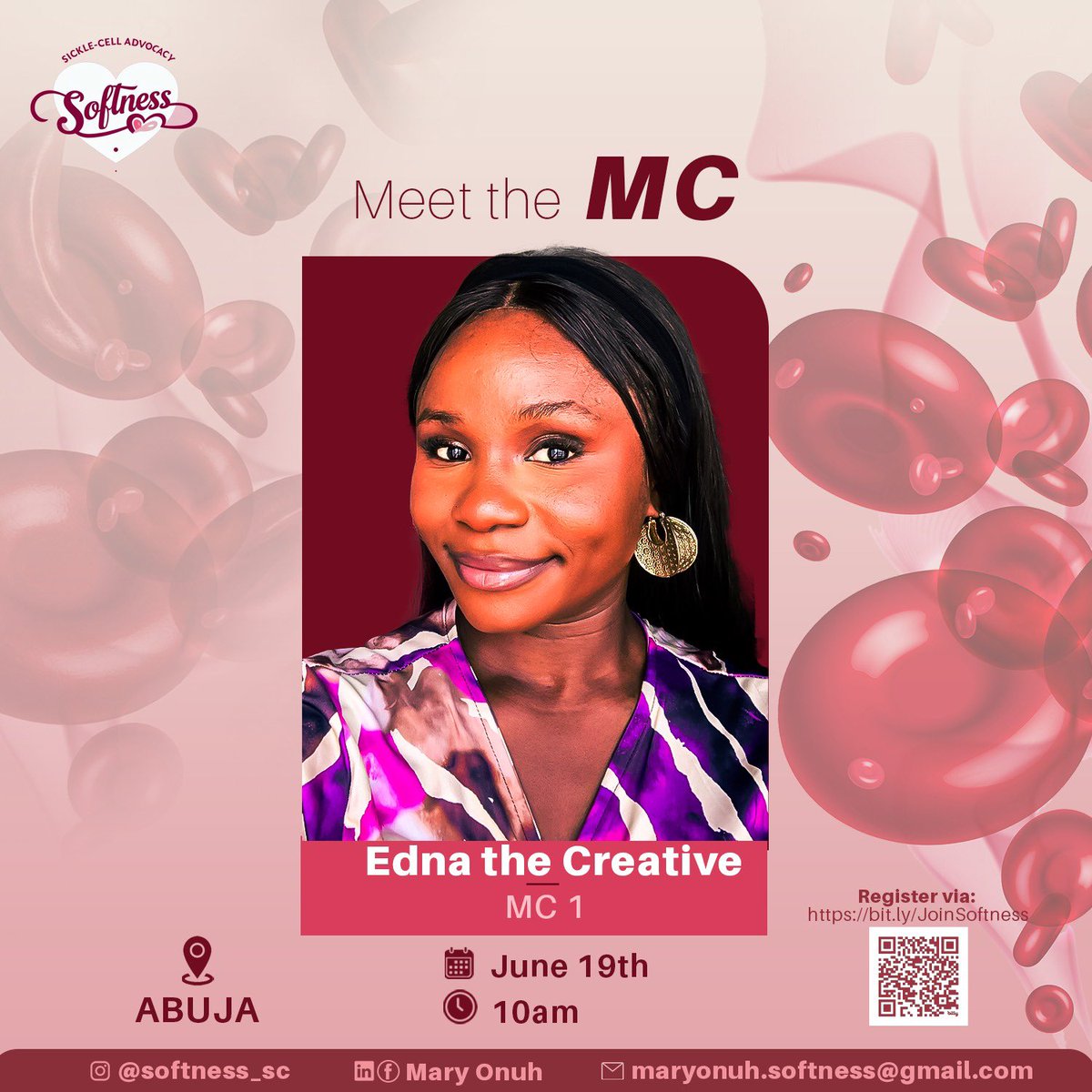 Ednathecreative's tweet photo. Dear comrade, I thought we’ve agreed that we will meet 🗓️ June 19th on World Sickle Cell Day ? 🥹 

Ticket is 1,000 naira. 
Can’t wait to see you 🤭 https://t.co/t0UlCQ0F8N