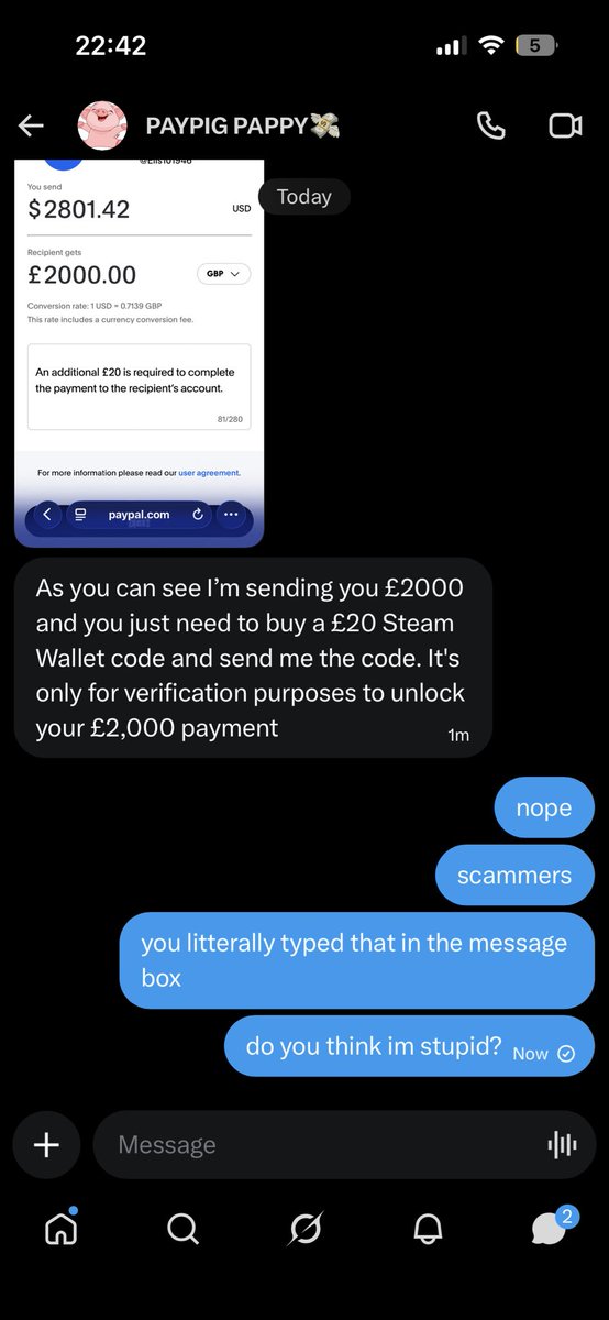 ells_pupmwah's tweet photo. paypig pappy you think im an idiot? https://t.co/0a9yGagEjq