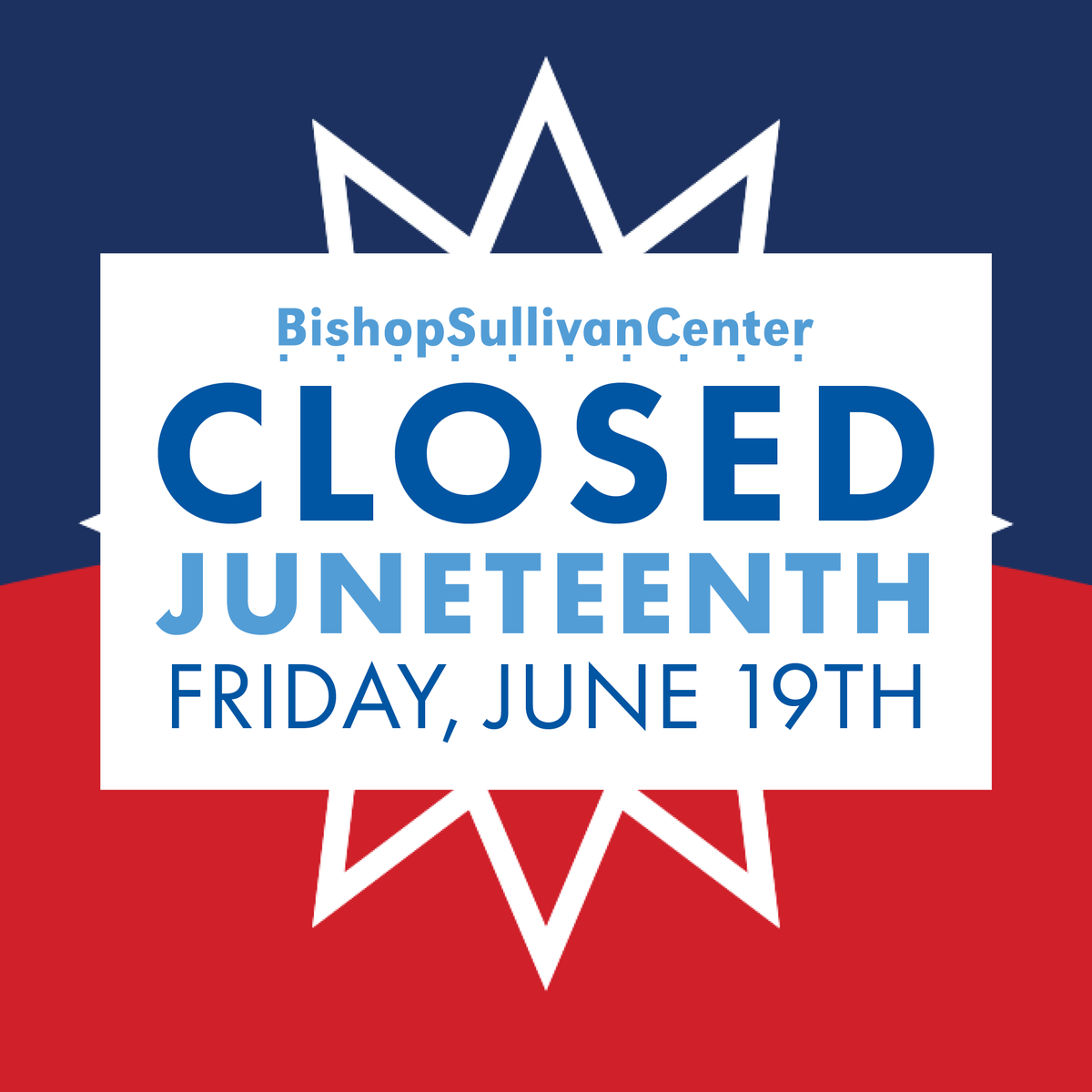 BishopSullivan's tweet photo. Our offices will be closed Friday, June 19th in celebration of Juneteenth!

Looking for a way to celebrate? We recommend visiting https://t.co/m9mTaks1tW to learn more about the events and activities happening in our neighborhood. https://t.co/m1jrHq1pVi