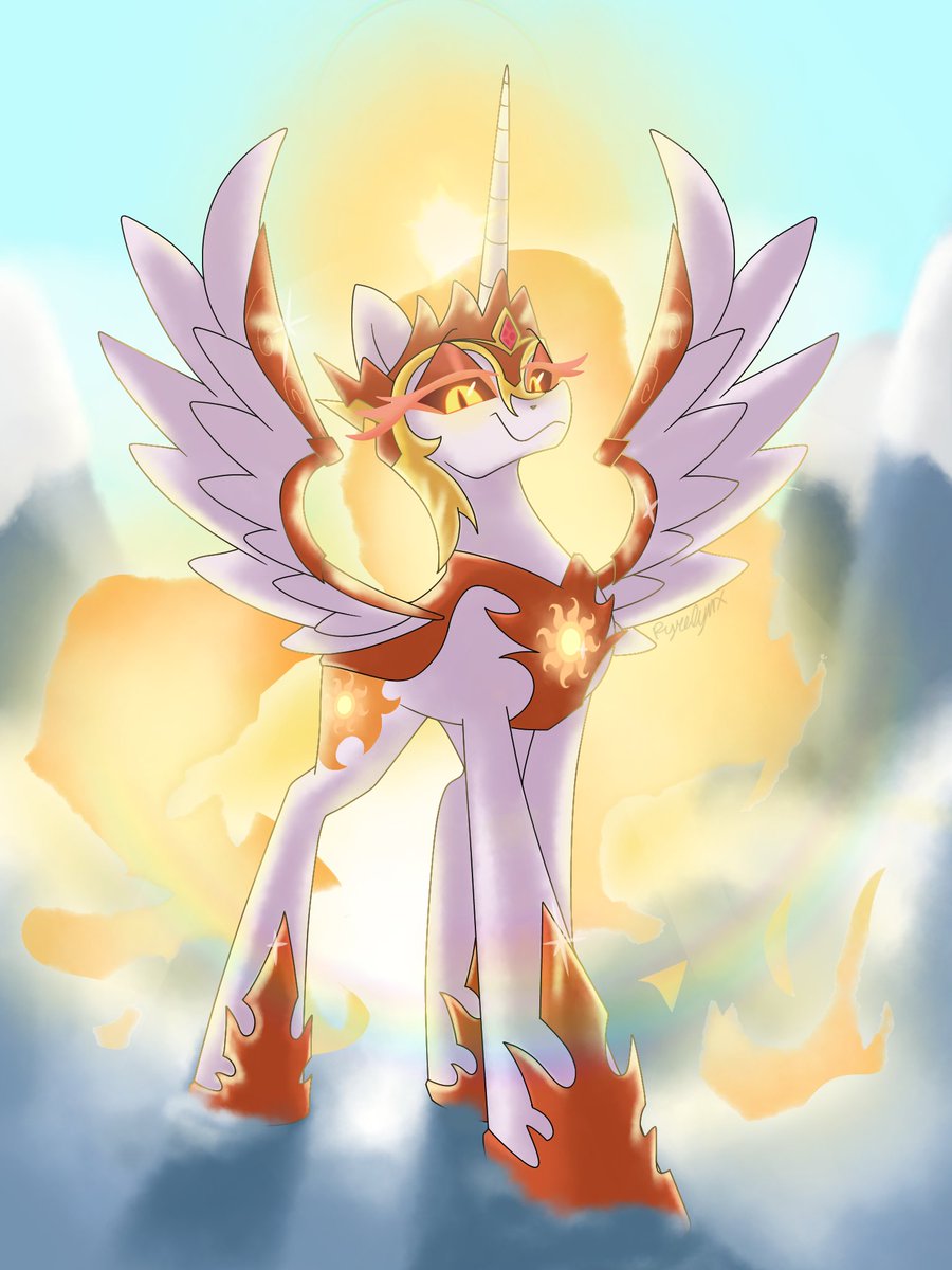 ghostthejedi16's tweet photo. The world outside right now feels like this crazy mare is in control... ugh, need some ice on my head right now 🔥☀️ #daybreaker #mlp https://t.co/X1TZoEES6u