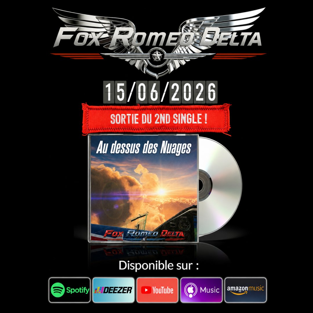 FoxRomeoDelta's tweet photo. Sortie du 2nd single de @FoxRomeoDelta
 : "Au-dessus des Nuages" ! #Sortie #Single #Musique  #Chanson #Nouveauté #Avion #Aero #Voler En écoute ici : https://t.co/VNxx53fEkQ https://t.co/K8ns9D4MKr