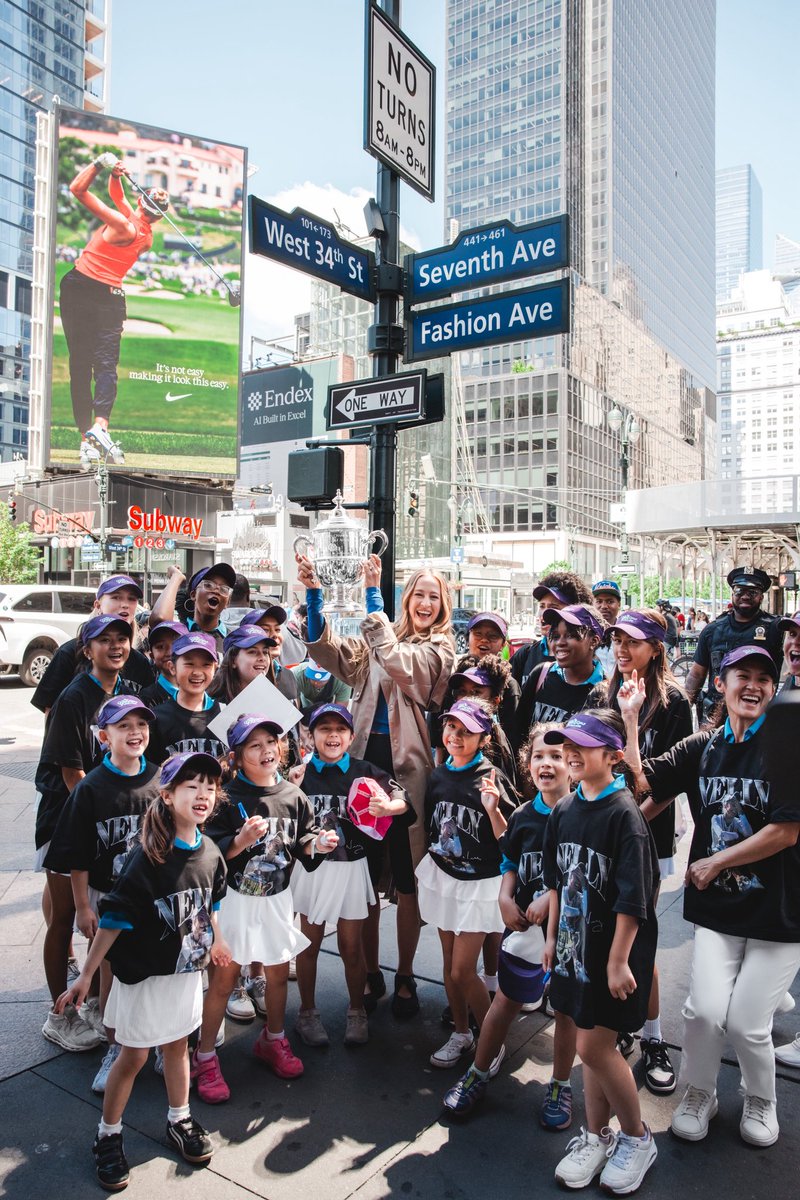 LPGA's tweet photo. What a moment for @NellyKorda and these fans from @LPGAGirlsGolf 🤩 https://t.co/fK9Vx07Zha