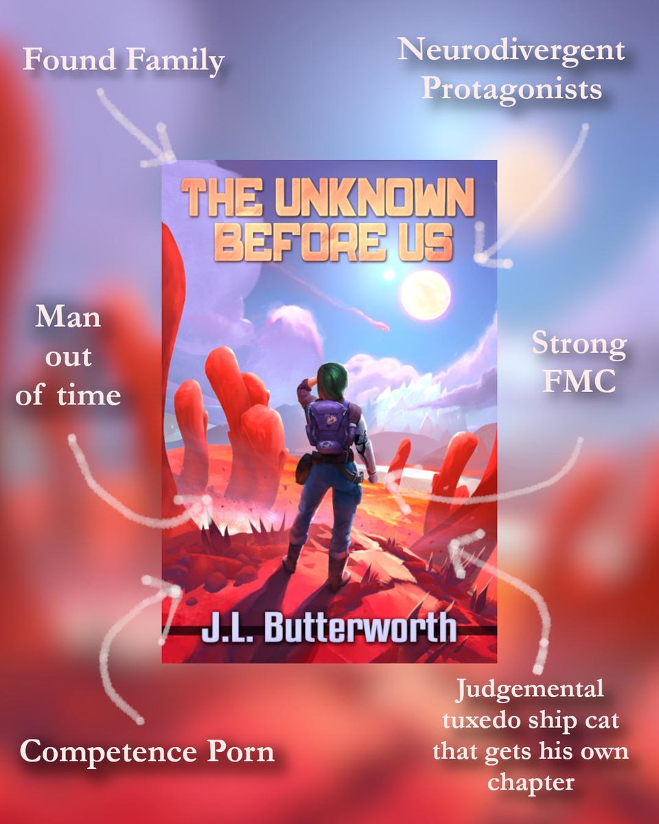 jlbwritesitall's tweet photo. It's the perfect day for a new book!

I've got a cozy sci-fi adventure here filled with weird worlds, weirder creatures, deep worldbuilding, heart, and the BEST ship cat.

If you're neurodivergent, you'll love this book!

If not...50/50 https://t.co/BJkeGF3rhm