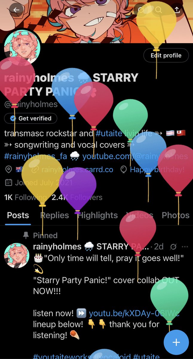 rainyholmes 🌧️ STARRY PARTY PANIC 🌸 tweet media