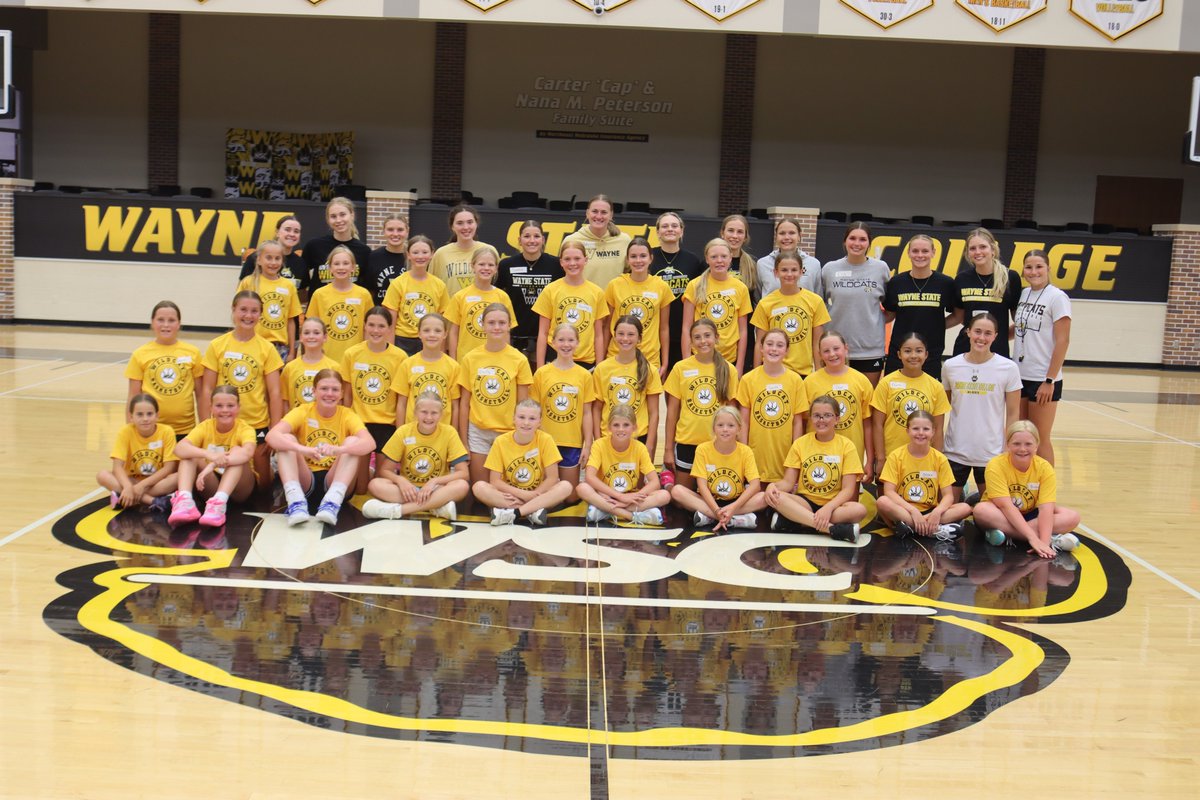 wscwildcats's tweet photo. Rising Cats Camp was held this afternoon in Rice Arena hosted by @WayneStateWBB .  Girls went through skill development drills, played games and had lots of fun.  #PlayforthePaw https://t.co/pAVU3TpW8K