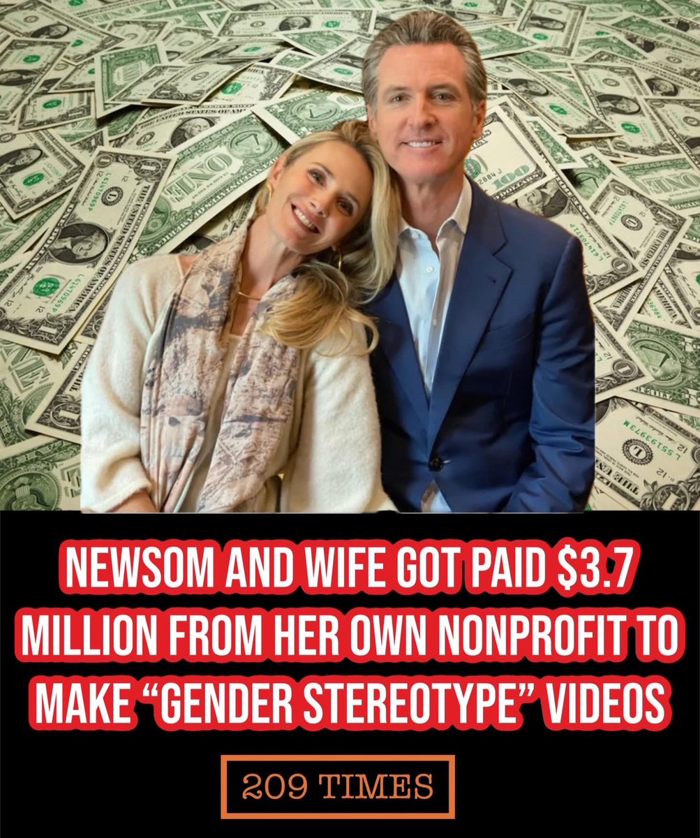 islndhawk's tweet photo. @GavinNewsom Newsflash! You and your wife (aka Weinstein’s plaything) are crooks! You call it non profit, but you know damn well who profited. All your failures to your constituents are actually gains for you and your slimey ilk’s pockets. https://t.co/7Tb89FCzz1