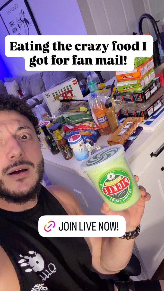 kingkreas_'s tweet photo. LIVE NOW EATING THIS CRAZY STUFF 
https://t.co/B9grAYPPJE https://t.co/3tMF5WJBPL