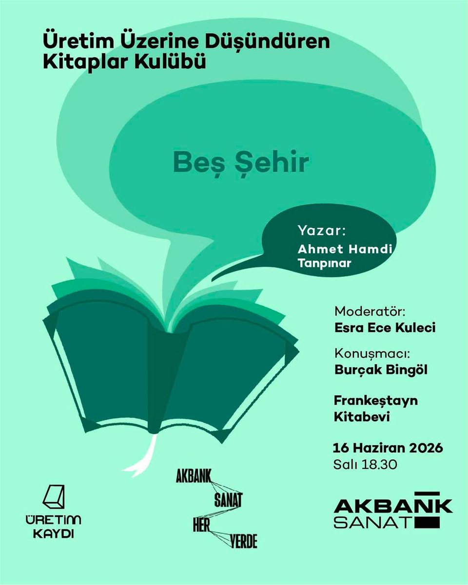 EdebiBlog's tweet photo. 🔴 Esra Ece Kuleci'nin moderatörlüğünde Burçak Bingöl, “Üretim Üzerine Düşündüren Kitaplar Kulübü”nün haziran konuğu.

[Canlı Yayın] Haftanın #edebiyat etkinlikleri | https://t.co/NtpMcglPDQ https://t.co/twmEEnS0gk