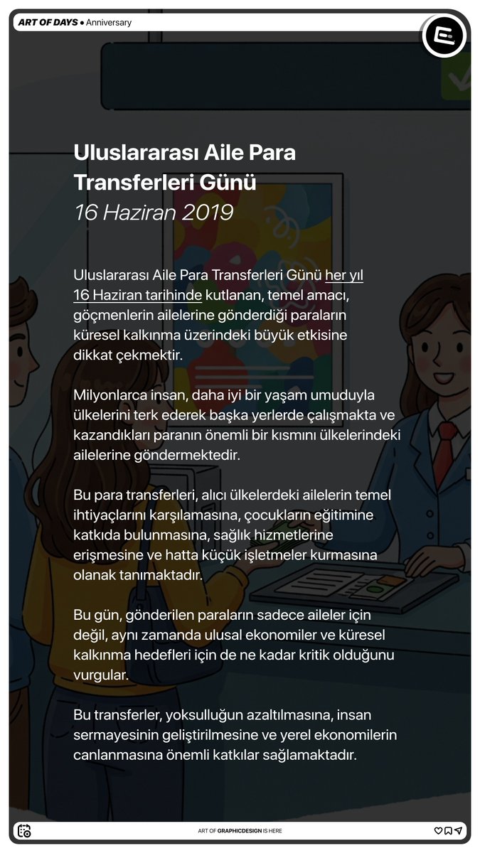 dsgnera's tweet photo. 🖋️ #ÖnemliGünler 

• Uluslararası Aile Para Transferleri Günü 

👨🏻‍💻 #dsgnERA

📍Çankaya / Ankara https://t.co/6WeSjeQC24