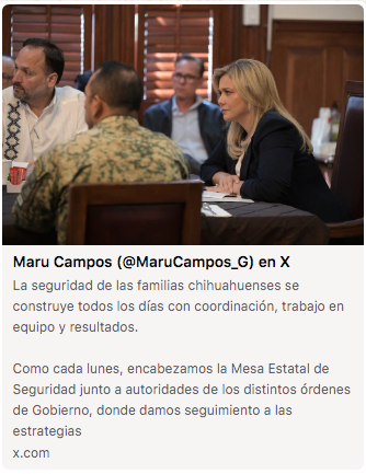 ZonaFreeMX's tweet photo. 🔴 “Como cada lunes”.

—La gobernadora @MaruCampos_G miente como respira.

—Ha faltado al 70% de las Mesas de Seguridad y hoy se presentó después de dos semanas de ausencia para simular que trabaja. https://t.co/MeZBcP63mN