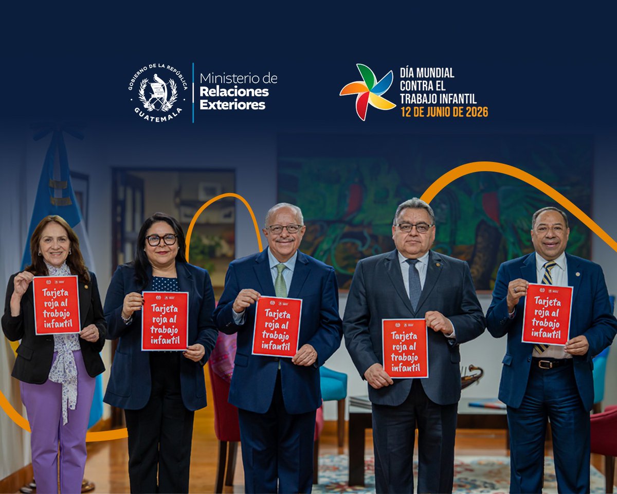 MinexGt's tweet photo. #TarjetaRojaAlTrabajoInfantil | En el marco del Día Mundial contra el Trabajo Infantil, reafirmamos nuestro compromiso con la protección de los derechos de la niñez y la adolescencia. Garantizar su acceso a la educación, la salud y un entorno seguro es una responsabilidad compartida que contribuye al desarrollo de una sociedad más justa y equitativa.  #ProtegerAvanzarTransformar #DíaMundialContraElTrabajoInfantil
