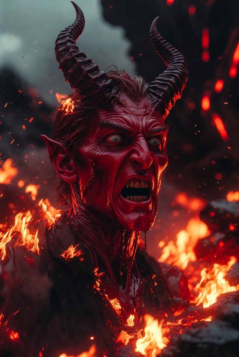keepitgreat7's tweet photo. @E_Barcohana The Communist Democrat Satan worshiping comparison in heaven at judgment Day.  Trump versus Biden. https://t.co/8OFrvm9Ey6