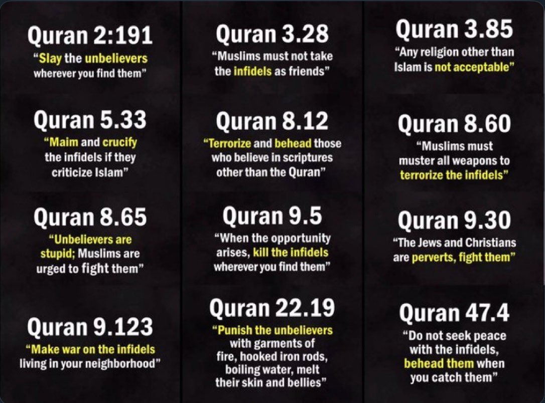 CvBoul1's tweet photo. @POTUS @realDonaldTrump @VP @JDVance @SecRubio @marcorubio @SecWar @PeteHegseth @FBIDirectorKash @Kash_Patel @SpeakerJohnson
@MikeJohnson
@LeaderThune
@JohnThune
@Pontifex.

Open your eyes & ears. Listen to what these Muslim Jihadists are saying... Theyre not bashful.

Why aren't any of you addressing this.

#BanMuslimsFromHoldingAnyFederalStateGovernmentOffice
#BanShariaLaw
#BanBurkas
#BanHijabs
#BanCeremonialDaggers
#BanNewMosques
#BanPublicPrayer
#BanStreetSidewalkPrayer
Arrest those whom break these laws & those whom support them.
Deport those who repeat offend.
Deport all here illegally

We must protect our Nation, our countries Men, women & Children.
This isn't Americans being hyperbolic... Its Muslims telling us what theyre gonna do.

You all took oaths of office that your swore to uphold... To protect this nation, against enemies foreign & domestic.

They're on our shores and their taking power and planing jihad.

What are you all waiting on??? We see what islam and muslims did to the EU. POTUS, VP, SecState & SecWar have all public ally spoken of the dangers... So do something to protect America. We don't need beheadings, rapes and child sex gangs here in America.

Be like #Poland
We must #fightFiGhTFIGHT