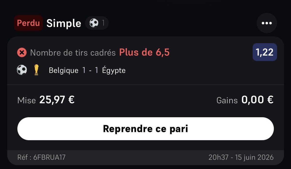 avrelvsempervs's tweet photo. @WinamaxSport comment ce pari peut être perdant alors que vos stats disent bien qu’il y a eu 7 tirs cadrés dans le match ?? https://t.co/PgFzayvGh5