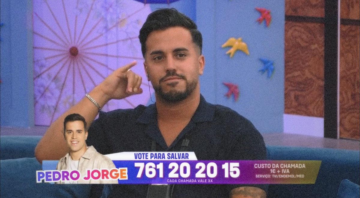TeamoficialPJDF's tweet photo. O nosso Pedro está nomeado! ⚡️

Cada voto conta, por isso vamos mostrar a nossa força para o manter na casa!

Podem votar através do número de telefone: 761 20 20 15 ou através da app do TVI Reality 📲 
#sstvi https://t.co/0KTzHwp2cx