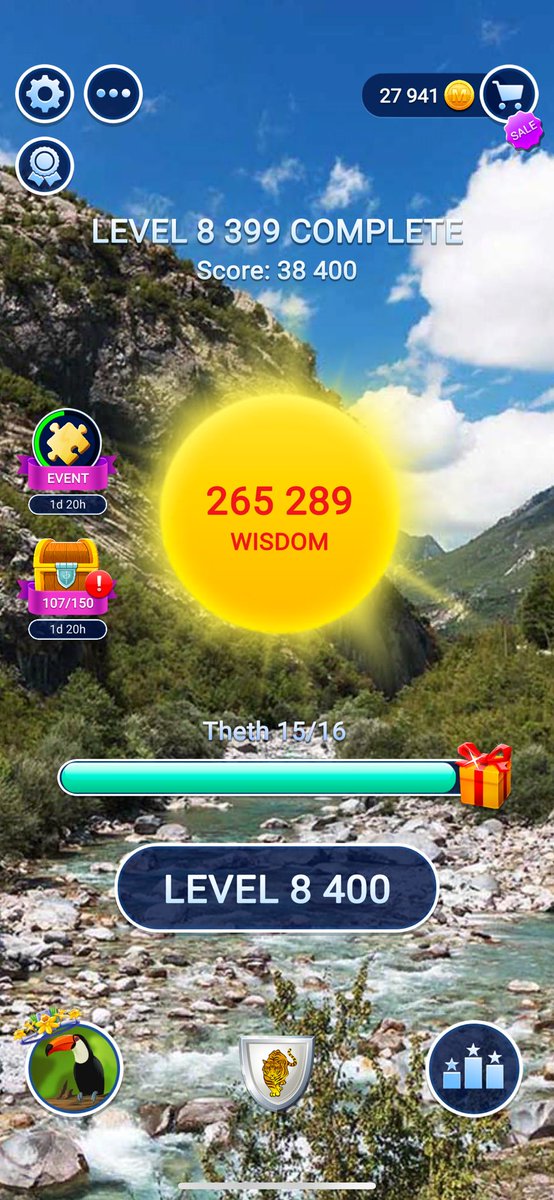 dcms61's tweet photo. After playing Mahjong Club for 251 days, I finally made it to level 8400! https://t.co/eysU2iskgQ