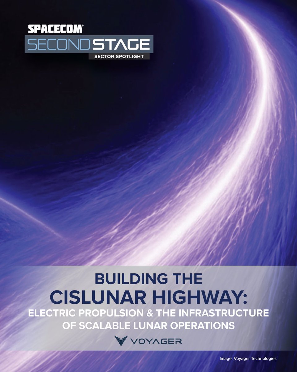SpaceComExpo's tweet photo. How do you build a lunar economy?
First, you build the transportation network.

Voyager Technologies explores how electric propulsion is helping create the cislunar infrastructure.

Read "Building the Cislunar Highway" at https://t.co/sUmysijNKq
@voyagertech_ @ExoTerraCorp https://t.co/zqtoR6lsxL