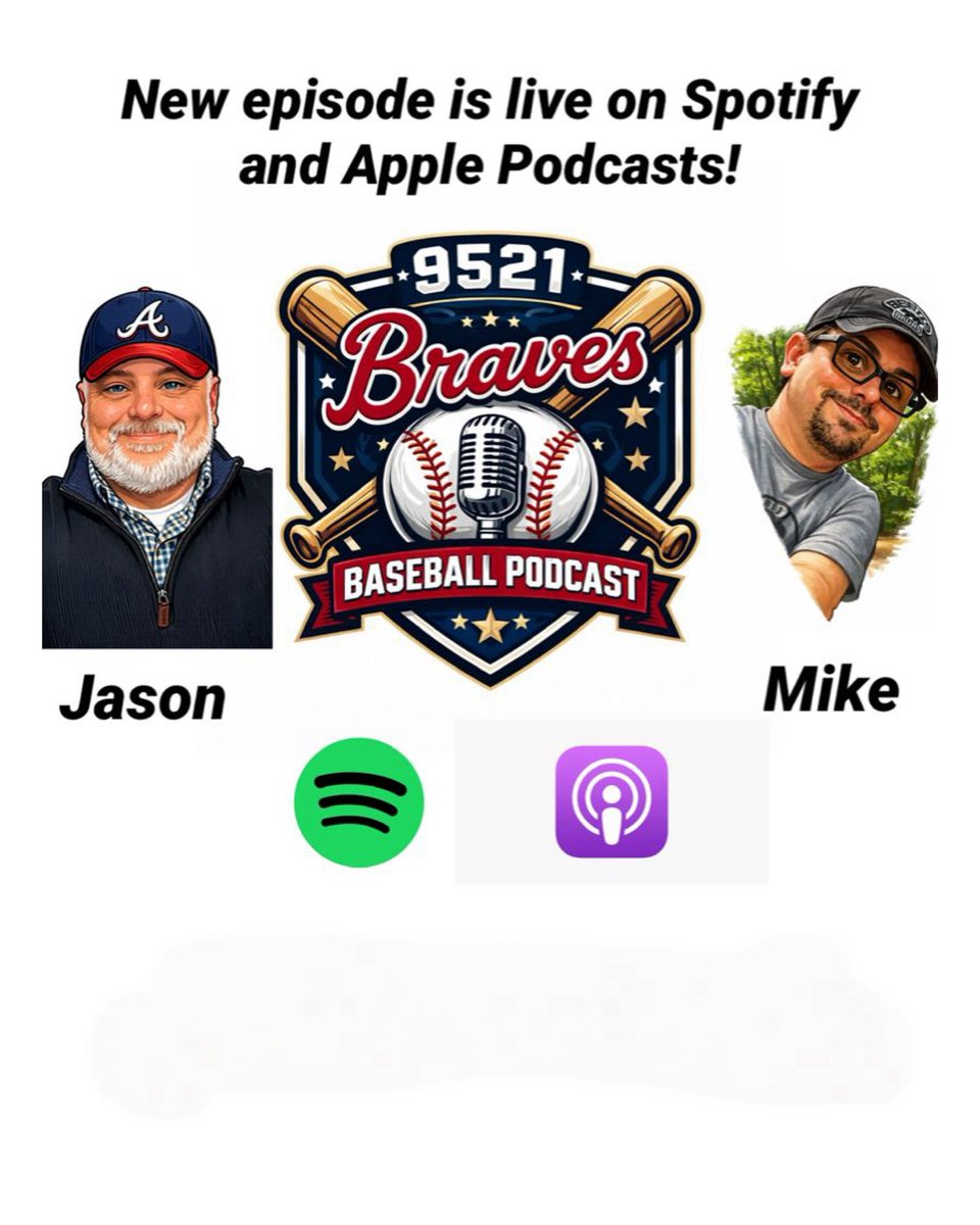 9Bravespod7272's tweet photo. No Braves game tonight so join Mike and I here in X live at 9 pm eastern and talk some Bravos with us! https://t.co/gyxgV1WlHc